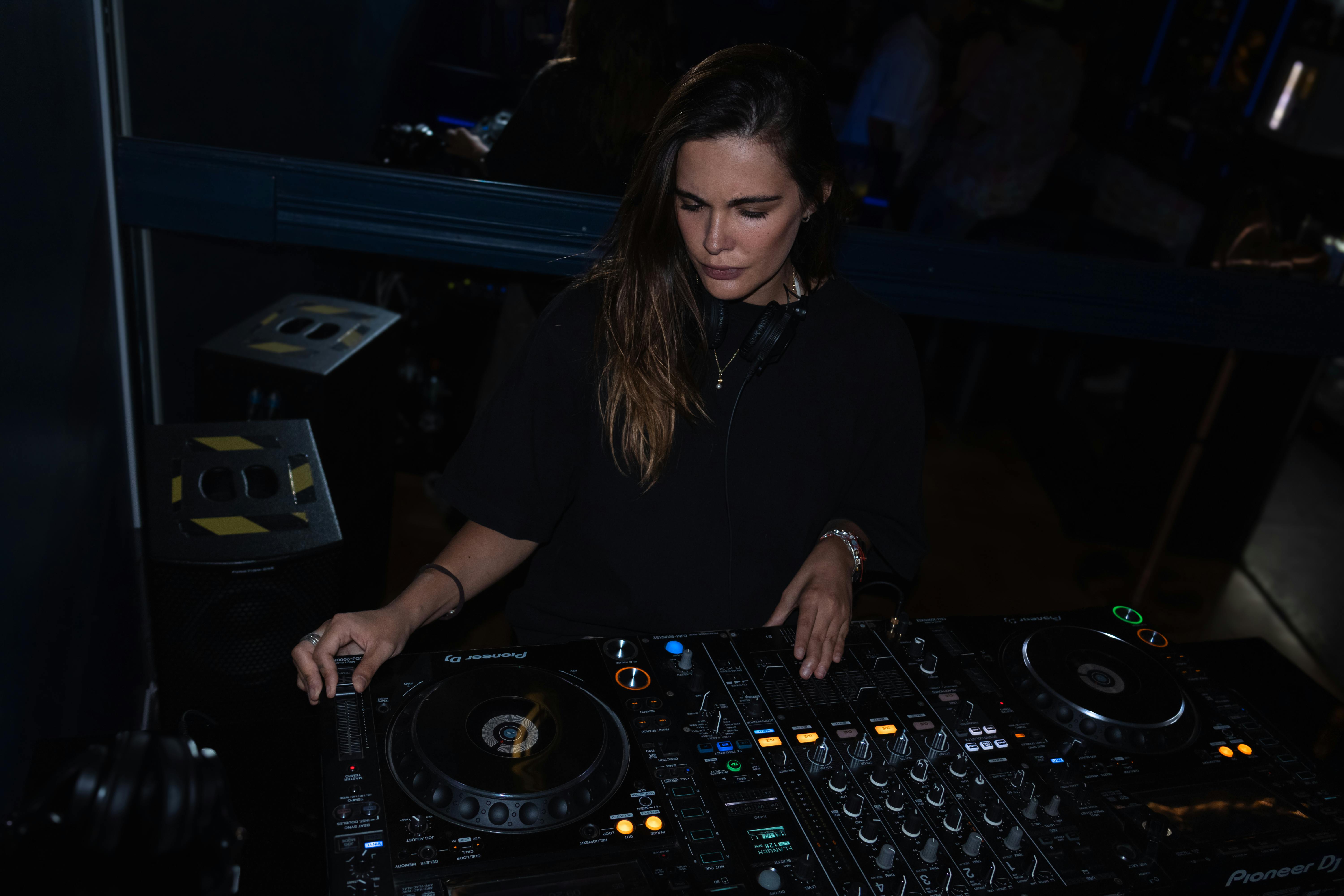 Eerste clubavond, midden in de set.